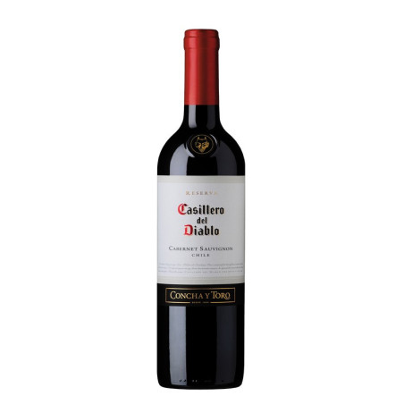 Vynas CASILLERO DEL DIABLO CAB. SAUVIGNON, 13,5%, raud., sausas, 0,75l