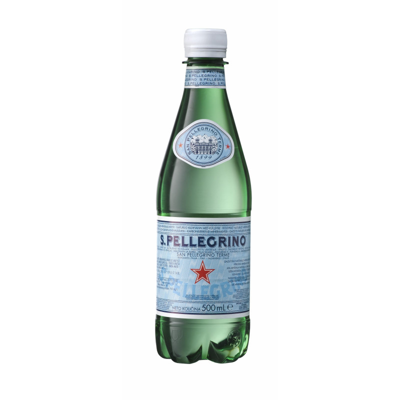 Gazuotas mineralinis vanduo S.PELLEGRINO, 0,5l