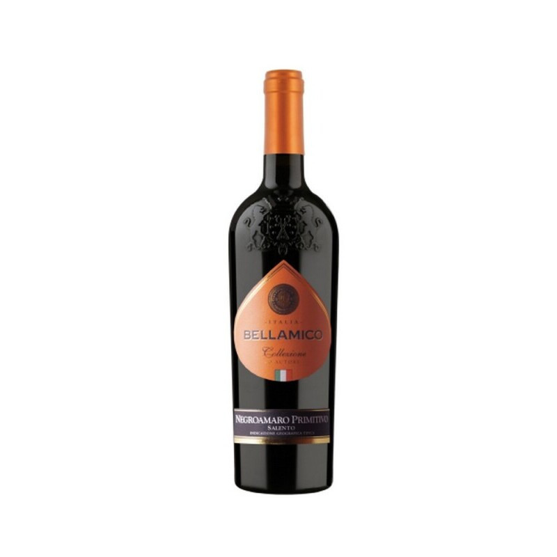 Vynas BELLAMICO NEGROAMARO PRIMITIVO, raud. saus., 13,5 %, 750 ml