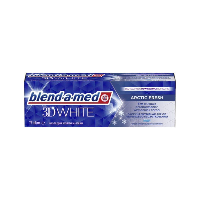 Dantų pasta BLEND A MED 3D WHITE ARCTIC FRESH, 75 ml