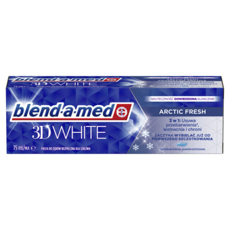 Dantų pasta BLEND A MED 3D WHITE ARCTIC FRESH, 75 ml