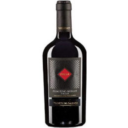 Vynas ZOLLA PRIMITIVO- MERLOT PUGLIA, raudonas, sausas, 13.5 %, 0.75 l