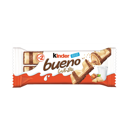 Vaflinis batonėlis KINDER BUENO WHITE, 39 g