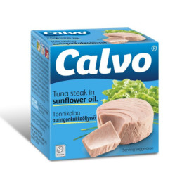 CALVO tunas saulėgrąžų aliejuje, 80 g