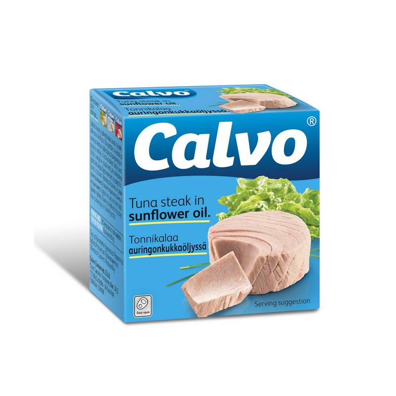 CALVO tunas saulėgrąžų aliejuje, 80 g