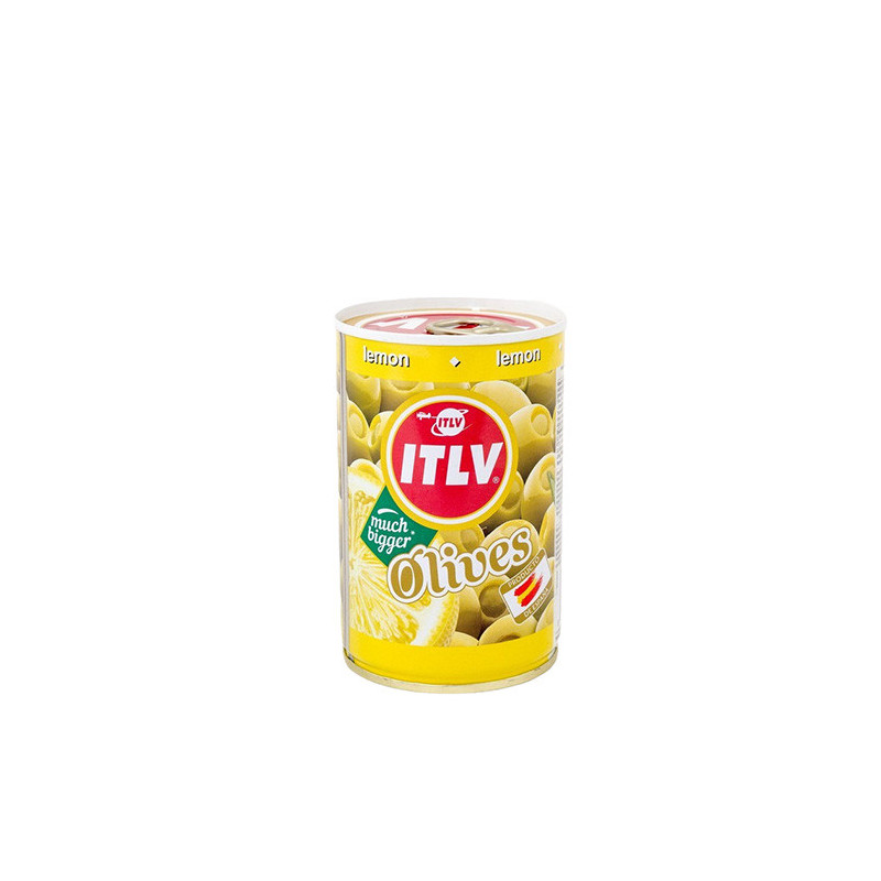 Žaliosios alyvuogės ITLV, su citrinų įdaru, 300 g