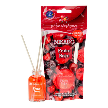 Patalpų kvėpiklis LOS AROMAS MIKADO FRUTOS ROJOS, 30 ml