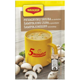 Tirpi pievagrybių sriuba MAGGI su skrebučiais, 16 g