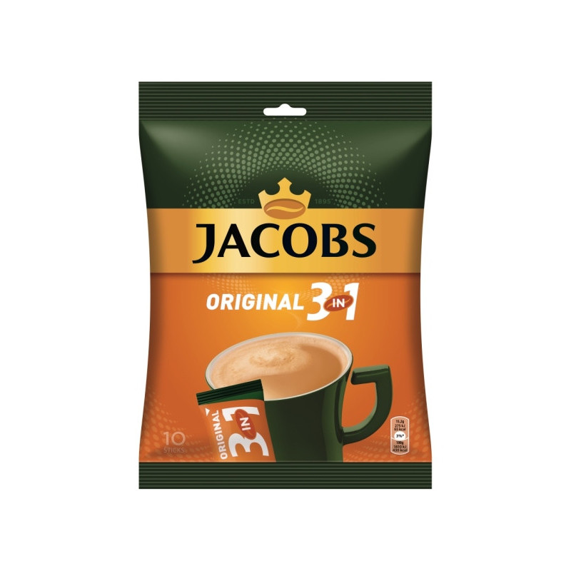 Kavos gėrimas JACOBS, 3in1, (10x15,2g), 152 g