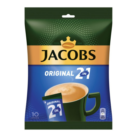 Kavos gėrimas JACOBS 2in1 (10x14g), 140 g