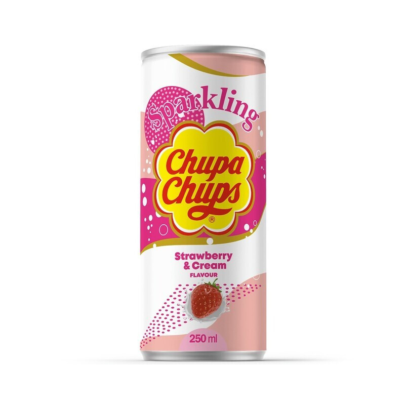 Gaivusis gėrimas CHUPA CHUPS STRAWBERRY, 250 ml