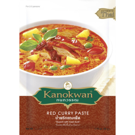 Pasta KANOKWAN raudonojo kario, 50 g