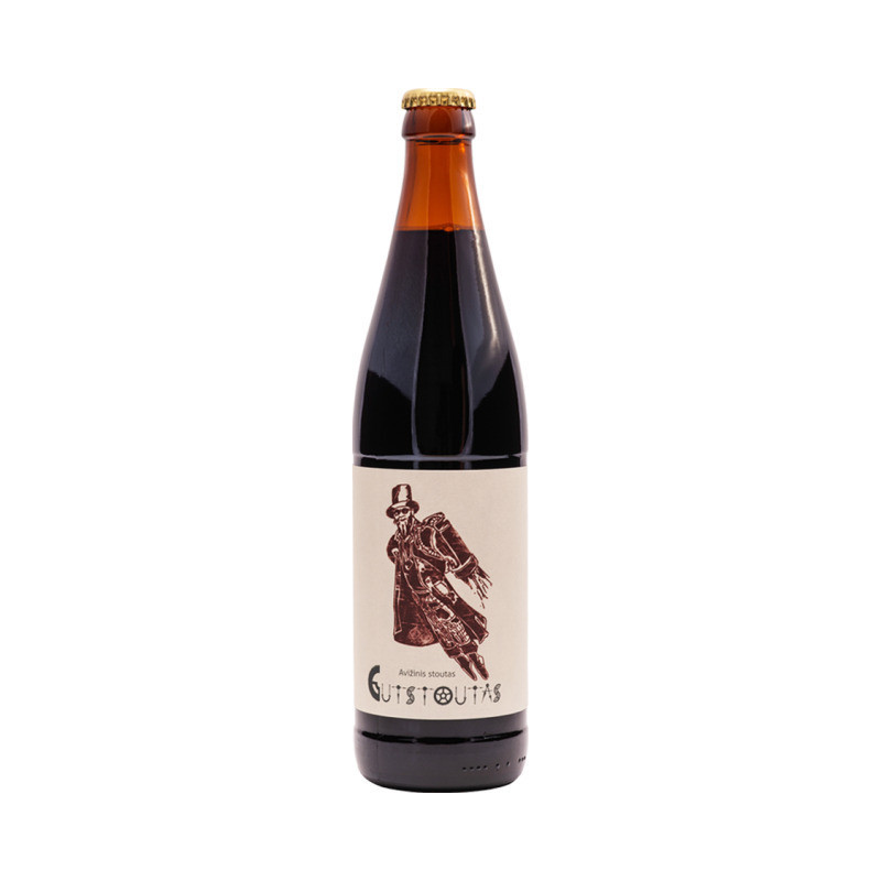 Tamsusis alus DUNDULIS GUTSTOUTAS, OATMEAL STOUT stiliaus,  5 %, 500 ml