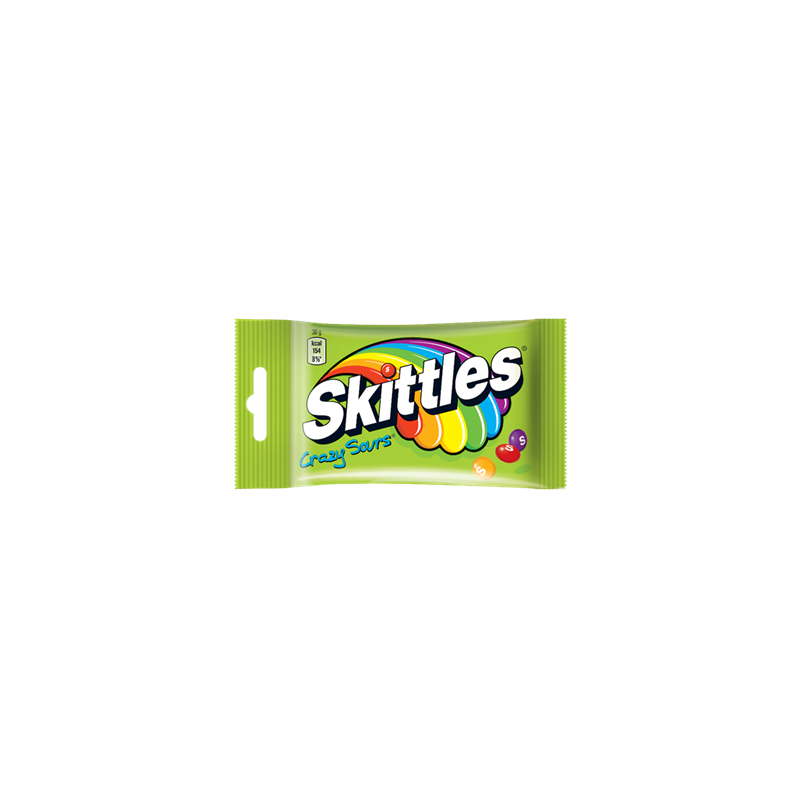 Dražė SKITTLES CRAZY SOURS, 38 g