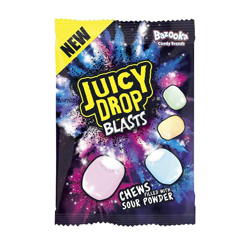 Kramt. saldainiai BAZOOKA JUICY DROP BLASTS, 120 g