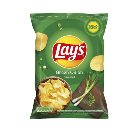 Bulvių traškučiai LAYS žaliųjų svogūnų skonio, 200 g