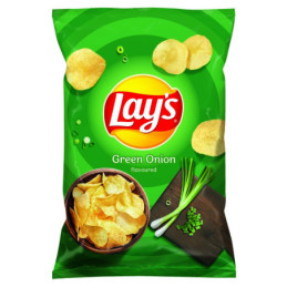 Bulvių traškučiai LAYS žaliųjų svogūnų skonio, 130 g