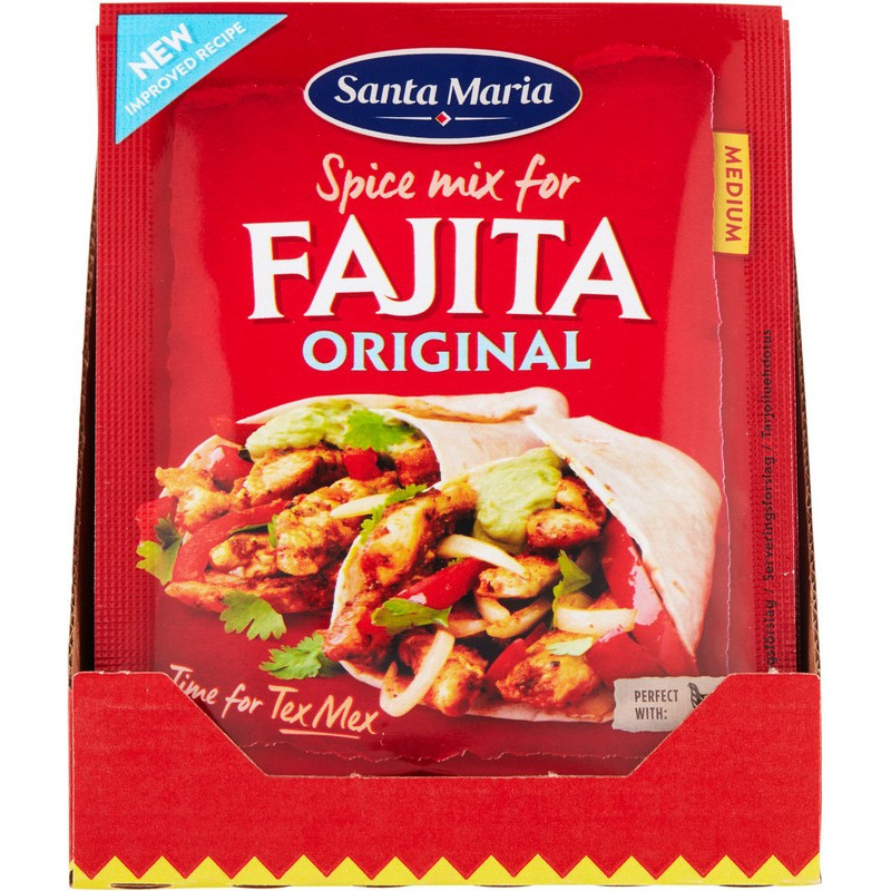 Fajitų prieskonių mišinys Santa Maria, 28 g