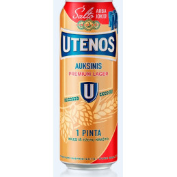 Alus UTENOS AUKSINIS, 5 %, 0.568 l