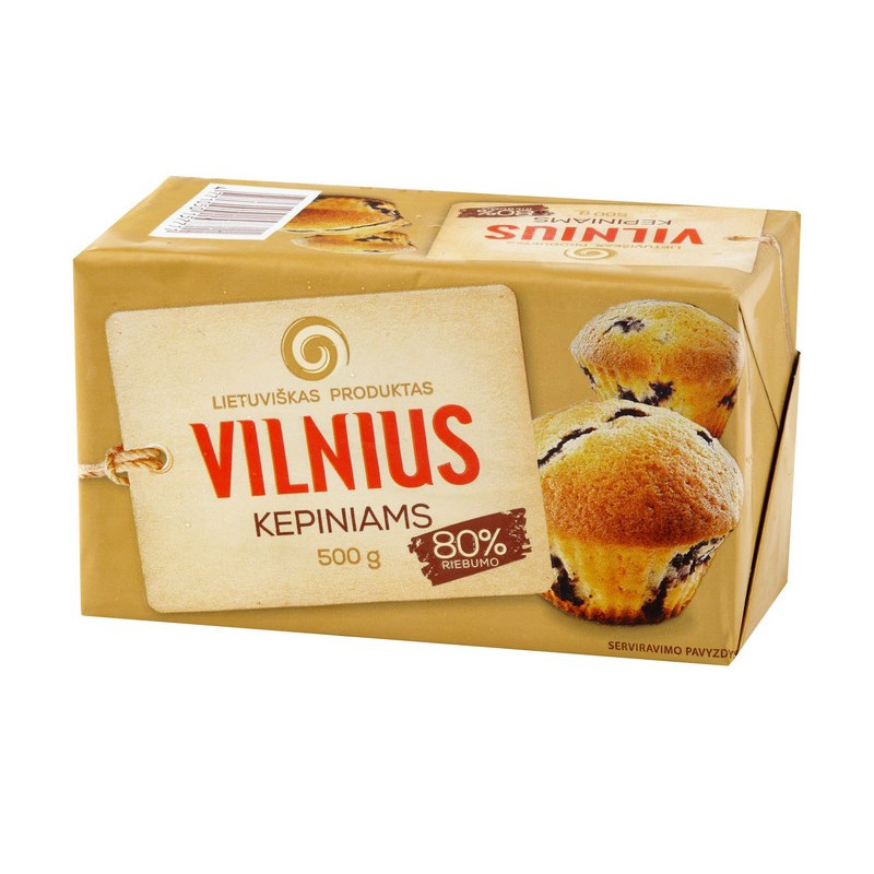 Margarinas kepiniams VILNIUS, 80 %, 500 g