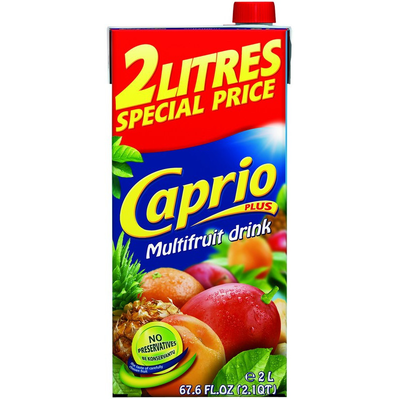 Įvairių vaisių gėrimas CAPRIO, 2 l