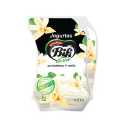 Jogurtas BIFI ACTIVE su plombyru ir vanile, 900 g