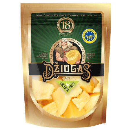 Kietasis sūris DŽIUGAS PIQUANT, brand., 18 mėn., trupintas, 100 g