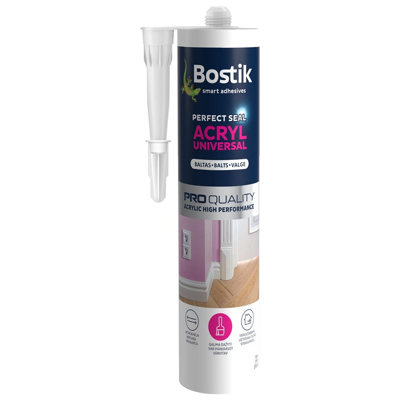 Akrilinis universalusis hermetikas Bostik 300 ml, baltas