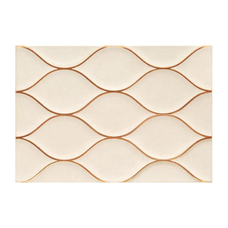 Keraminės dekoruotos sienų plytelės Navona Beige, 25X36 cm