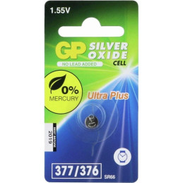 Elementas GP SILVER OXIDE AG4/SR66/377F, 1,55V